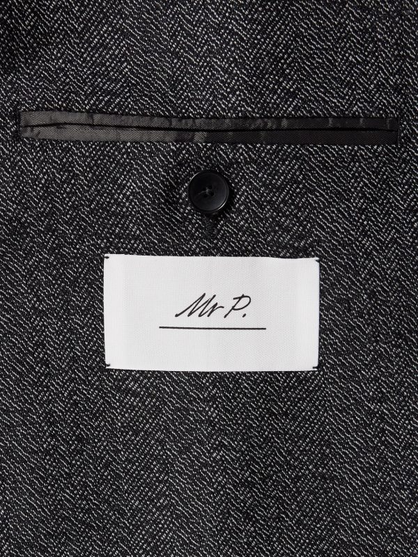 Herringbone Virgin Wool Suit Jacket - E1 Herringbone Virgin Wool Suit Jacket - E1