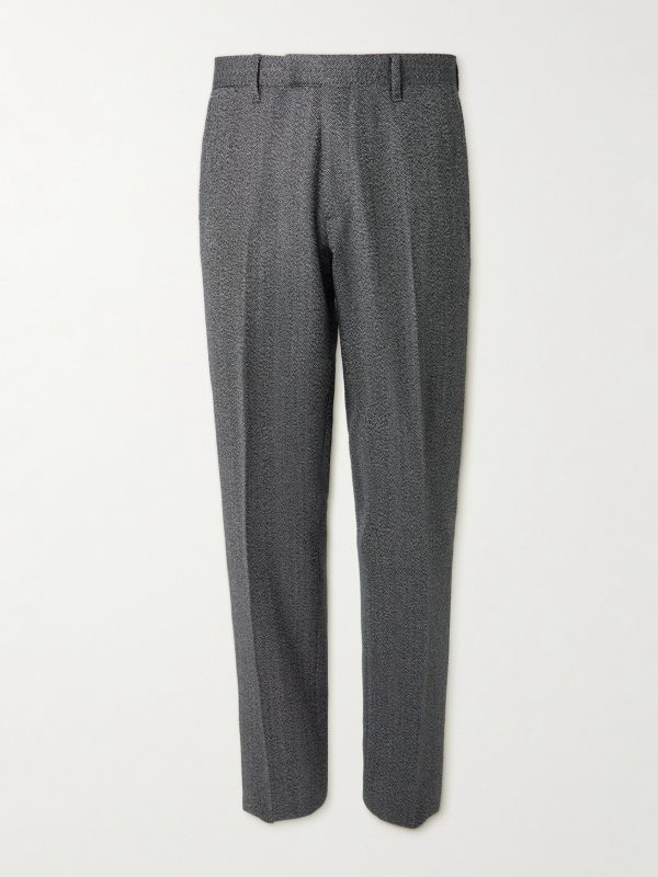 Straight-Leg Herringbone Virgin Wool Suit Trousers Straight-Leg Herringbone Virgin Wool Suit Trousers