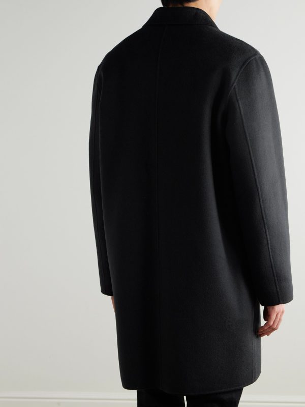 Double-Faced Wool and Cashmere-Blend Car Coat - BK Double-Faced Wool and Cashmere-Blend Car Coat - BK