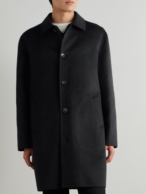 Double-Faced Wool and Cashmere-Blend Car Coat - FR Double-Faced Wool and Cashmere-Blend Car Coat - FR