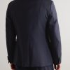 Shawl-Collar Satin-Trimmed Virgin Wool and Mohair-Blend Tuxedo Jacket - BK