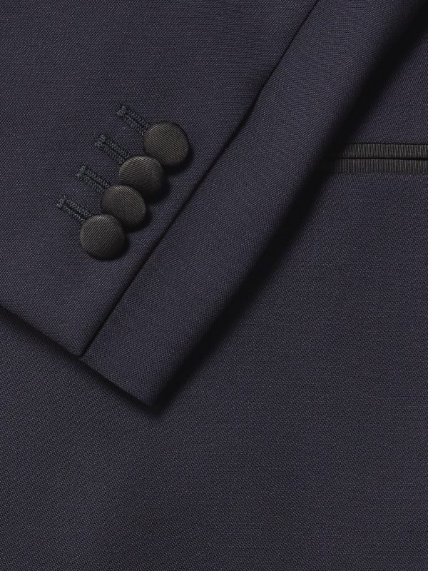 Shawl-Collar Satin-Trimmed Virgin Wool and Mohair-Blend Tuxedo Jacket - CU