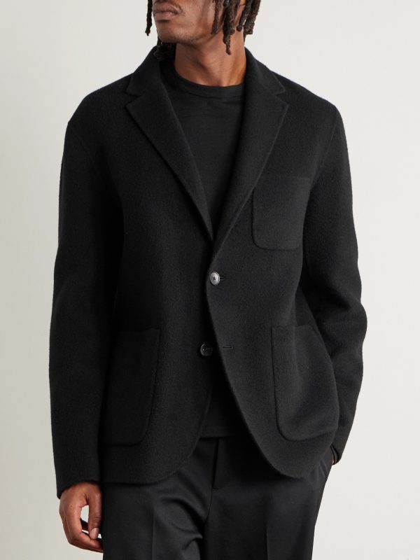Double-Faced Brushed Cashmere and Yak-Blend Blazer - FR Double-Faced Brushed Cashmere and Yak-Blend Blazer - FR