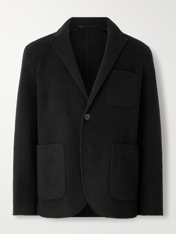 Double-Faced Brushed Cashmere and Yak-Blend Blazer Double-Faced Brushed Cashmere and Yak-Blend Blazer