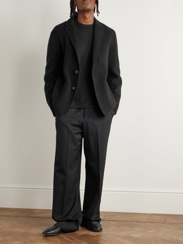 Double-Faced Brushed Cashmere and Yak-Blend Blazer - OU Double-Faced Brushed Cashmere and Yak-Blend Blazer - OU