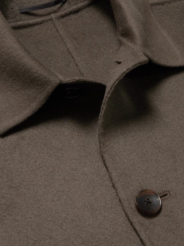 Double-Faced Wool and Cashmere-Blend Car Coat - CU Double-Faced Wool and Cashmere-Blend Car Coat - CU