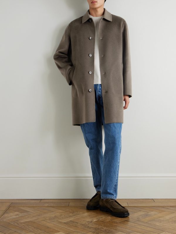 Double-Faced Wool and Cashmere-Blend Car Coat - OU Double-Faced Wool and Cashmere-Blend Car Coat - OU