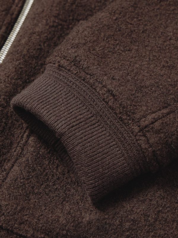 Wool-Blend Bouclé Blouson Jacket - E1