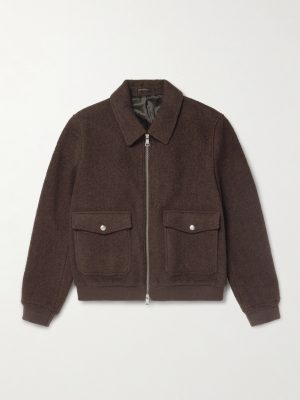 Wool-Blend Bouclé Blouson Jacket Wool-Blend Bouclé Blouson Jacket