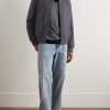 Padded Cashmere-Blend Bomber Jacket - OU