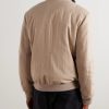 Padded Cashmere-Blend Bomber Jacket - BK Padded Cashmere-Blend Bomber Jacket - BK