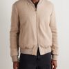 Padded Cashmere-Blend Bomber Jacket - FR Padded Cashmere-Blend Bomber Jacket - FR