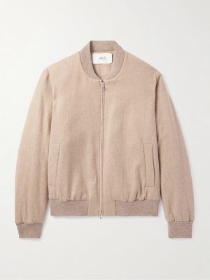 Padded Cashmere-Blend Bomber Jacket Padded Cashmere-Blend Bomber Jacket