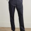 Slim-Fit Satin-Trimmed Virgin Wool and Mohair-Blend Tuxedo Trousers - FR Slim-Fit Satin-Trimmed Virgin Wool and Mohair-Blend Tuxedo Trousers - FR
