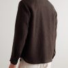 Wool-Blend Bouclé Overshirt - BK Wool-Blend Bouclé Overshirt - BK
