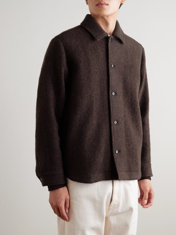 Wool-Blend Bouclé Overshirt - FR Wool-Blend Bouclé Overshirt - FR