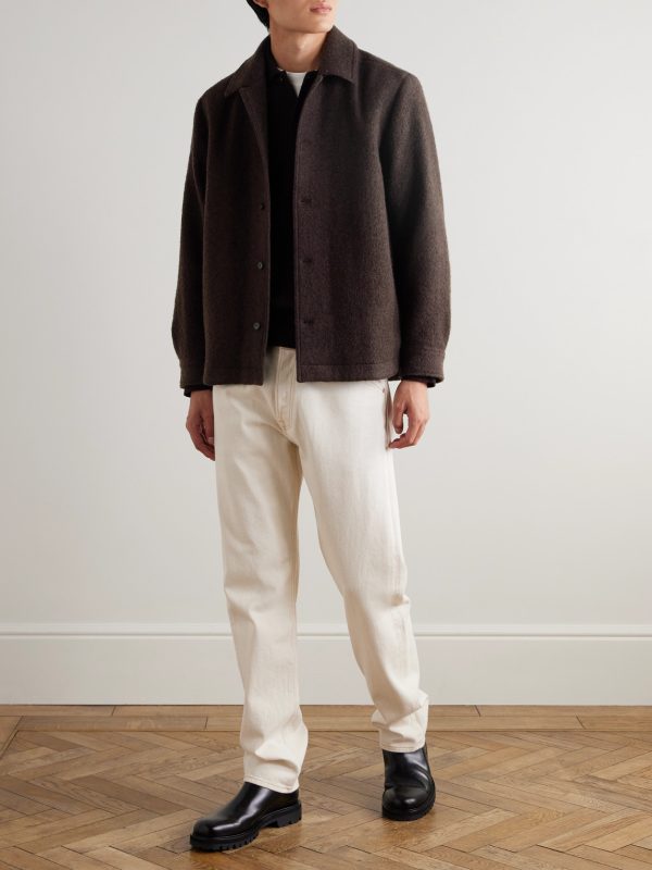 Wool-Blend Bouclé Overshirt - OU Wool-Blend Bouclé Overshirt - OU