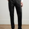 Mike Straight-Leg Wool, Mohair and Silk-Blend Twill Tuxedo Trousers - FR