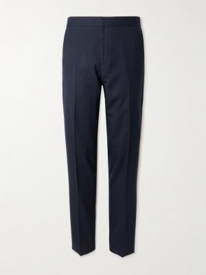 James Tapered Brushed Super 150s Wool-Twill Drawstring Trousers James Tapered Brushed Super 150s Wool-Twill Drawstring Trousers