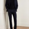 James Tapered Brushed Super 150s Wool-Twill Drawstring Trousers - OU James Tapered Brushed Super 150s Wool-Twill Drawstring Trousers - OU
