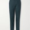 Slim-Leg Wool and Silk-Blend Suit Trousers
