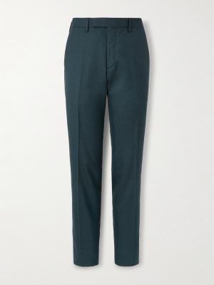 Slim-Leg Wool and Silk-Blend Suit Trousers Slim-Leg Wool and Silk-Blend Suit Trousers