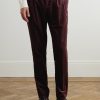 Slim-Fit Straight-Leg Cotton and Cashmere-Blend Corduroy Tuxedo Trousers - FR Slim-Fit Straight-Leg Cotton and Cashmere-Blend Corduroy Tuxedo Trousers - FR