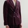 Slim-Fit Double-Breasted Cotton and Cashmere-Blend Corduroy Tuxedo Jacket - FR Slim-Fit Double-Breasted Cotton and Cashmere-Blend Corduroy Tuxedo Jacket - FR