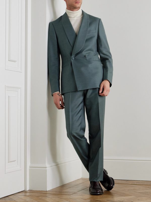 Mike Straight-Leg Wool, Mohair and Silk-Blend Twill Tuxedo Trousers - OU Mike Straight-Leg Wool, Mohair and Silk-Blend Twill Tuxedo Trousers - OU