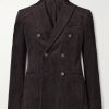 Slim-Fit Double-Breasted Cotton and Cashmere-Blend Corduroy Tuxedo Jacket Slim-Fit Double-Breasted Cotton and Cashmere-Blend Corduroy Tuxedo Jacket