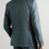 Slim-Fit Double-Breasted Shawl-Lapel Wool, Mohair and Silk-Blend Twill Tuxedo Jacket - BK Slim-Fit Double-Breasted Shawl-Lapel Wool, Mohair and Silk-Blend Twill Tuxedo Jacket - BK