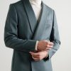 Slim-Fit Double-Breasted Shawl-Lapel Wool, Mohair and Silk-Blend Twill Tuxedo Jacket - FR Slim-Fit Double-Breasted Shawl-Lapel Wool, Mohair and Silk-Blend Twill Tuxedo Jacket - FR