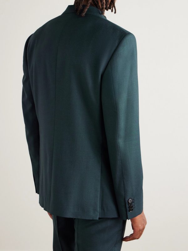 Luxe Slim-Fit Wool and Silk-Blend Suit Jacket - BK Luxe Slim-Fit Wool and Silk-Blend Suit Jacket - BK