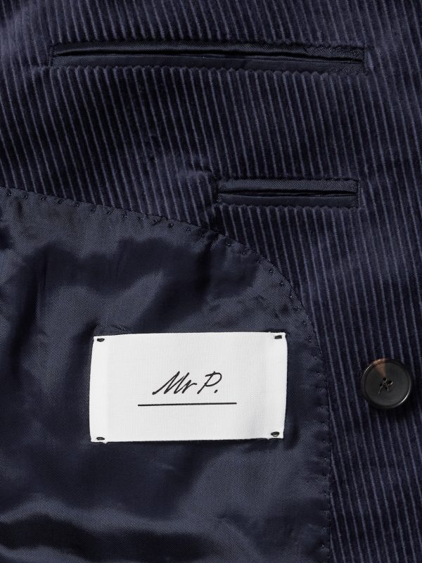 Slim-Fit Double-Breasted Cotton and Cashmere-Blend Corduroy Tuxedo Jacket - E1 Slim-Fit Double-Breasted Cotton and Cashmere-Blend Corduroy Tuxedo Jacket - E1