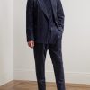 Slim-Fit Double-Breasted Cotton and Cashmere-Blend Corduroy Tuxedo Jacket - OU Slim-Fit Double-Breasted Cotton and Cashmere-Blend Corduroy Tuxedo Jacket - OU