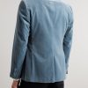 Slim-Fit Shawl-Collar Cotton-Velvet Tuxedo Jacket - BK Slim-Fit Shawl-Collar Cotton-Velvet Tuxedo Jacket - BK