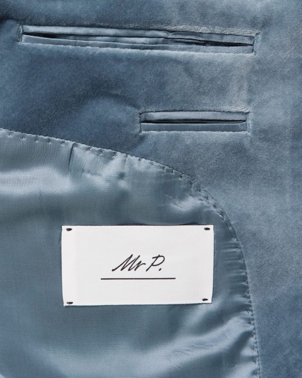Slim-Fit Shawl-Collar Cotton-Velvet Tuxedo Jacket - E1 Slim-Fit Shawl-Collar Cotton-Velvet Tuxedo Jacket - E1