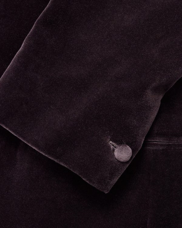 Slim-Fit Cotton-Velvet Tuxedo Jacket - CU