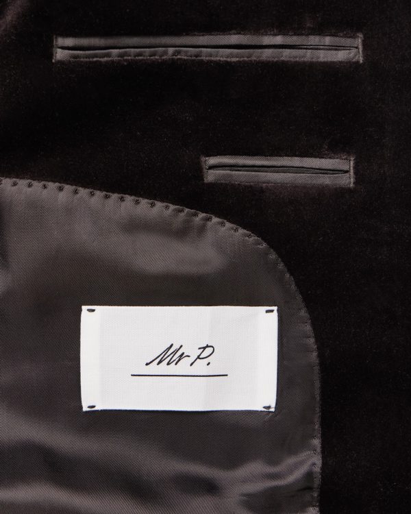 Slim-Fit Cotton-Velvet Tuxedo Jacket - E1