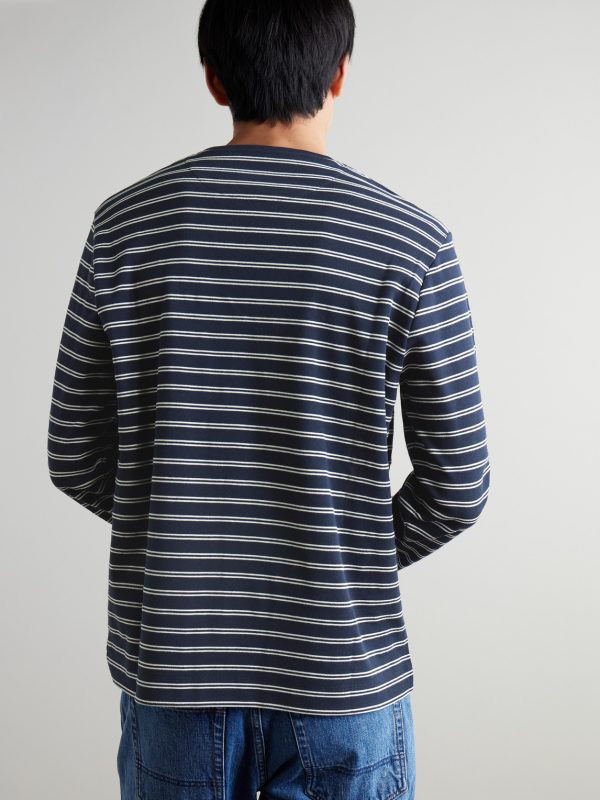 Striped Cotton-Jersey T-Shirt - BK