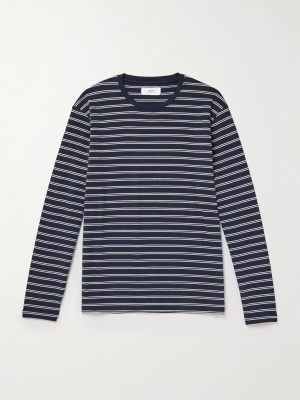 Striped Cotton-Jersey T-Shirt