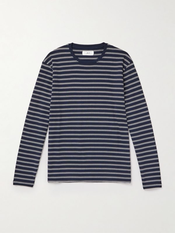 Striped Cotton-Jersey T-Shirt