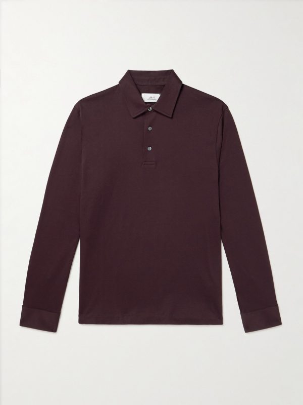 Mercerised Cotton-Jersey Polo Shirt Mercerised Cotton-Jersey Polo Shirt