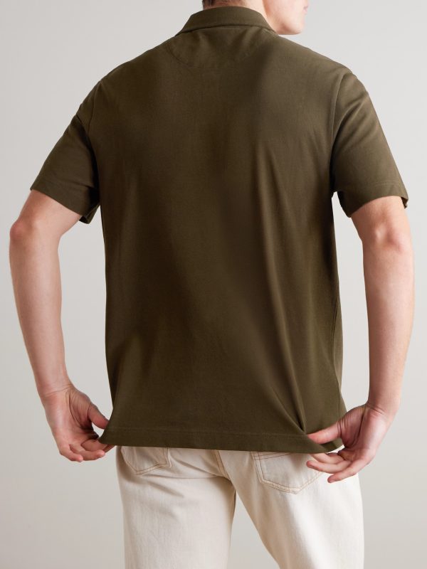 Cotton-Piqué Polo Shirt - BK