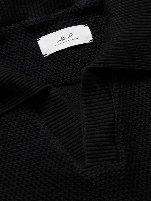 Honeycomb-Knit Cotton Polo Shirt - CU Honeycomb-Knit Cotton Polo Shirt - CU