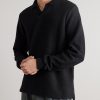 Honeycomb-Knit Cotton Polo Shirt - FR Honeycomb-Knit Cotton Polo Shirt - FR