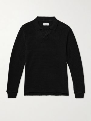 Honeycomb-Knit Cotton Polo Shirt Honeycomb-Knit Cotton Polo Shirt