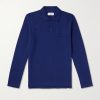 Waffle-Knit Organic Cotton-Jersey Polo Shirt Waffle-Knit Organic Cotton-Jersey Polo Shirt