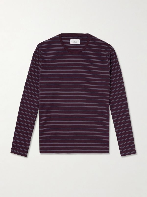 Striped Cotton-Jersey T-Shirt