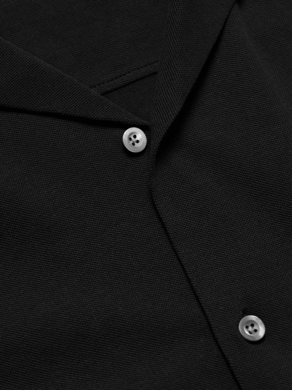 Camp-Collar Cotton-Piqué Shirt - CU Camp-Collar Cotton-Piqué Shirt - CU